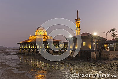 Masjid Al Hussain in Kuala Perlis city, Malaysia Stock Photo